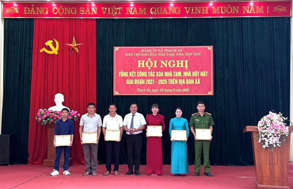 Cao Bằng: Xã Thạch An tổng kết Chương trình xóa nhà tạm, nhà dột nát giai đoạn 2021 - 2025